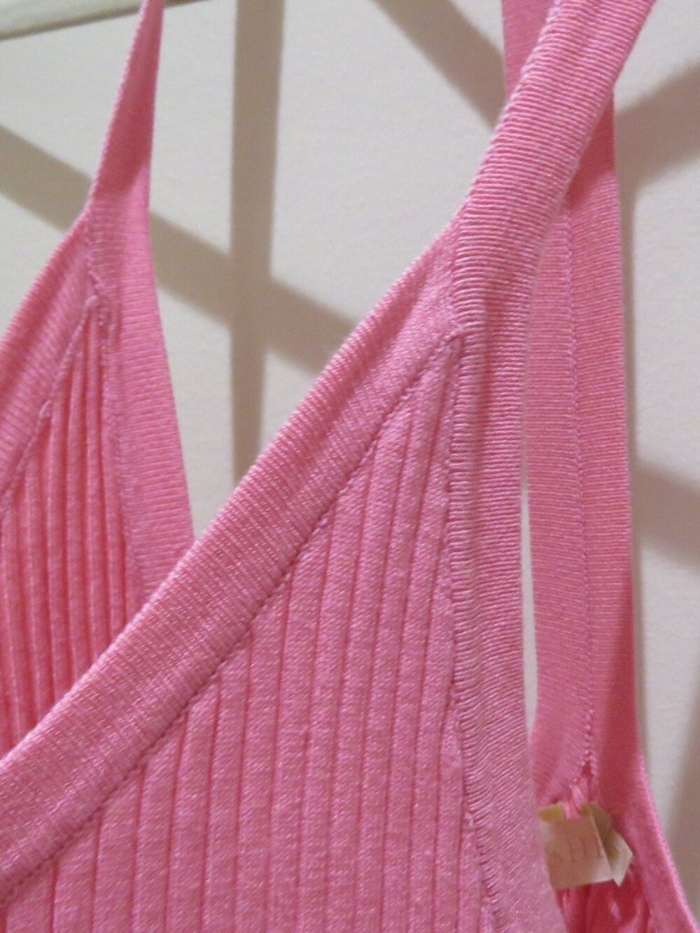 MESHKI Yasamin Ribbed Knit Maxi Dress in Pink Medium Bodycon Coquette Balletcore - Picture 7 of 15